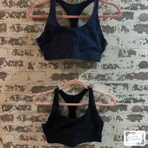 Outdoor Voices All Time Bra Bundle in Black and Navy